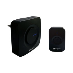 Dzwonek bezprz. WX700B bateryjny czarny odb.230V