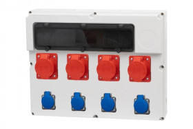 Rozdzielnica FEMO 18M - gniazda 4x16/5, 4x230V