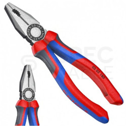 Szczypce uniwersalne 180mm fosforanowane Kombinerki do chwytania i cięcia KNIPEX 03 02 180