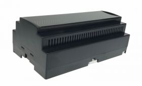 Obudowa na szynę DIN EC-209B-S czarna z wentylacją