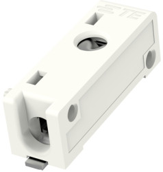 Poke-in connector, 1 pole, pitch 4 mm, straight, natural, 2834006-1