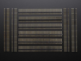 Adafruit Break-away 0.1" 36-pin strip male header - Black - 10 pack