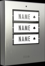 BELL-503 TX EG Chime transmitter 3-family house, brushed stainless steel