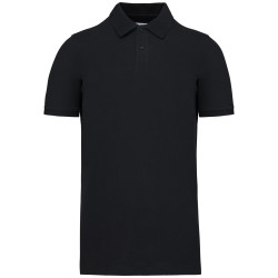 POLO 100% COTON NOIR - 185g - XL