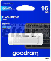 Pendrive 16GB USB 2.0 GOODRAM biaĹ‚y