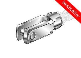 Końcówka widełkowa M4x0,7 do siłownika pneumatycznego D8-10, ISO6432