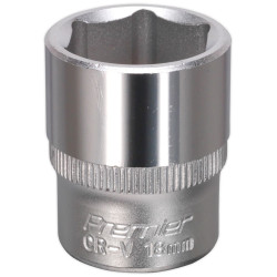 Sealey S3818 Walldrive Socket 18mm 3/8&quot;sq Drive