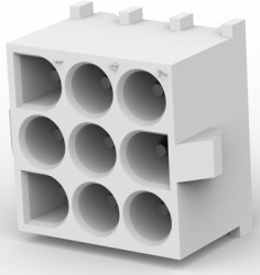 Pin header, 9 pole, pitch 6.35 mm, straight, natural, 350712-1