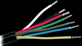 PVC automotive cable, 7 x 1.0 mm², 20 m