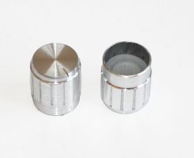 Gałka potencjometru GSL15 srebrna 15mm
