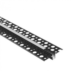 Profil GPW02 podtynkowy czarny + klosz mrożony 2m