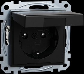 MEG2311-0403 System M Schutzkontakt-Steckdose - Typ F Recyceld Plastic schwar