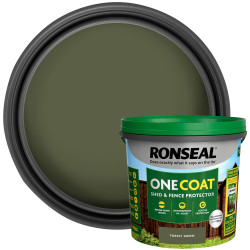 Ronseal KCB.8174503.60200.81 One Coat Shed &amp; Fence Protection Forest Green 5l