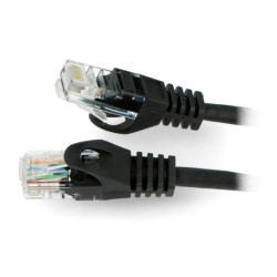 Przewód sieciowy Lanberg Ethernet Patchcord UTP 5e 0,25m - czarny