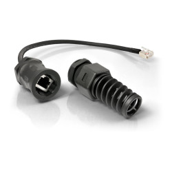 QuRJ45 gniazdo hermetyczne RJ-45, IP68, 160mm (QRJ45)