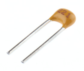 Wielowarstwowy kondensator ceramiczny (MLCC) 220pF 200V dc C0G ±5% THT KEMET