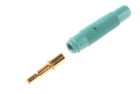 Gniazdo bananowe Żeńskie Lutowie typ Gniazdo bananowe Zielony Hirschmann Test & Measurement rozmiar 4 mm 60 V dc 16A