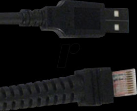 CAB-552 Barcode scanner, cable, USB, straight, 2.0 m