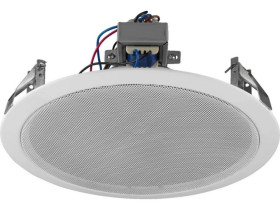 Głośnik sufitowy PA z dodatkowym przetwornikiem wysokotonowym Technika 100V, 4 odczepy mocy 20cm (8) 2-drożny głośnik EDL-118TW