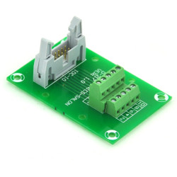 ELECTRONICS-SALON IDC10 2x5 Pins 0.1&quot; Male Header Breakout Board, Terminal Block, Connector.