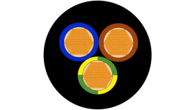 Sieciowy Kabel Zasilający 3 Core Związek Usieciowany, Typ Em 8 Wg En 50363-6...