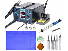 Stacja lutownicza WEP 706 groty odsysacz mata 33x21cm