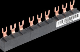 GV2G345 Three-phase busbar system, 63 A, 3 connection points, 45 mm spac