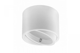 Oprawa sufitowa ISUMI z regulowanym kątem,alum.,130x100,IP20,okrągła,biała