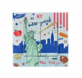Włącznik VIKO 2-klawiszowy NEW YORK