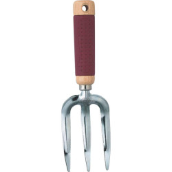 C.K G5732 Maxima Hand Fork Chrome-Plated Blade Hardwood Soft Grip