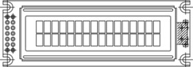 LCD-016N002D 16 x 2 Character LCD