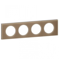 CELIANE Ramka poczwórna szkło mokka 069464