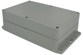 Obudowa; uniwersalna; G353MF-IP67; ABS; 222mm; 146mm; 75mm; IP67; ciemnoszary; z uszczelką wylewaną; z tulejkami mosiężnymi; koł