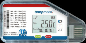 S2TH-000 Single-use data logger, TEMPMATE.®-S2H, IP52