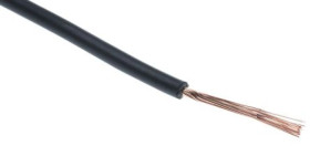 Przewód jednożyłowy linkowy, Przewód do urządzeń, 0,75 mm², 22/1,0 mm, 18 AWG, Poliolefina usieciowana EI5, 500 V,