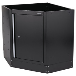 BUNKER&#xAE; 33199 Modular Single Door Corner Floor Cabinet 865 x 861mm Black