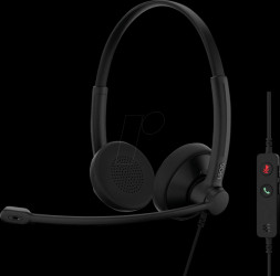 1001420 IMPACT 100 headset, UC, stereo, USB-C+A
