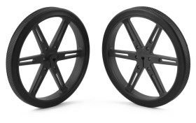 Pololu Wheel 80×10mm Pair - Black