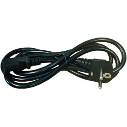 Kabel zasilający do komputera z wtyczką IEC C13 10-16A czarny 5m