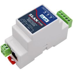 Konwerter RS485 na Ethernet na szynę DIN