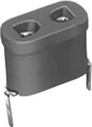 Crystal holder, 2 pole, pitch 12.5 mm, CuSn alloy for oscillating quartzes, 10045052