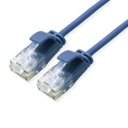 ROLINE UTP Data Center Patch Cord Cat.6A (Class EA), LSOH, bardzo cienki, niebieski, 2 m