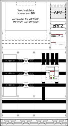 Szafka instalacyjna Striebel & John WX42E4S, 400 x 1050 x 1950 , 1 szt.