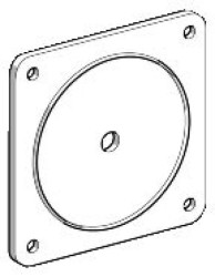 Uszczelka IP 65 dla pł. czoł. 60mm x 60mm i przeł. piórk. krzywk. mocow. czołowo KZ66