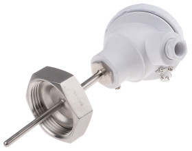 Czujnik RTD PT100 długość 75mm średnica 6mm +150°C żyły 4 Nakrętka RJT