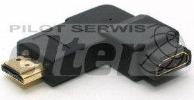Adapter Wtyk HDMI - gniazdo HDMI kątowy prawy