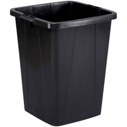 Durable 1800505221 Garbage bin 90L Plastic Black WxHxD 520x610x490mm