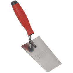 Sealey T1208 Stainless Steel Filler Trowel with Rubber Handle 140mm
