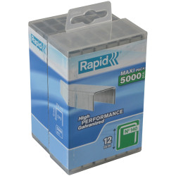 Rapid 40303091 140/12 12mm Galvanised Staples Poly Pack 5000