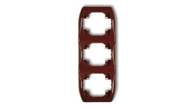 Trend Ramka Pionowa Potrójna Brązowy 4Rv-3